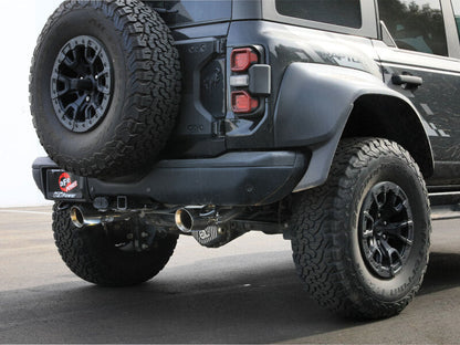 aFe 22-26 Ford Bronco V6 3.0L (tt) Vulcan Series 3in 304SS Cat-Back Exhaust System w/ Polished Tips