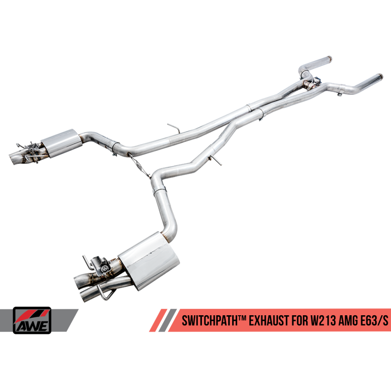 AWE Tuning Mercedes-Benz W213 AMG E63/S Sedan/Wagon SwitchPath Exhaust System - for Non-DPE Cars