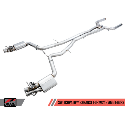 AWE Tuning Mercedes-Benz W213 AMG E63/S Sedan/Wagon SwitchPath Exhaust System - for Non-DPE Cars