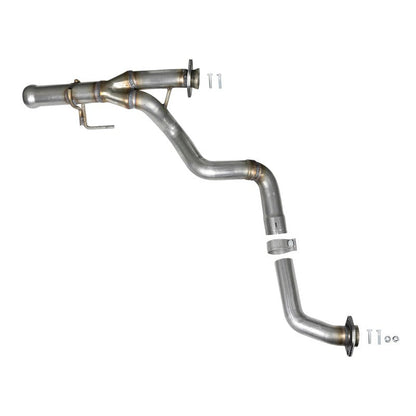 aFe POWER Twisted Steel Y-Pipe 2-1/4in 409 SS Exhaust System 2018 Jeep Wrangler (JL) V6-3.6L