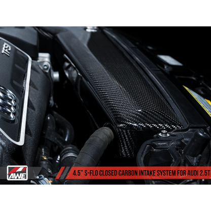AWE Tuning Audi RS3 / TT RS 4.5in S-FLO Carbon Inlet Tube