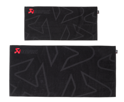 Akrapovic Towel Set - Black w/ Red Logo