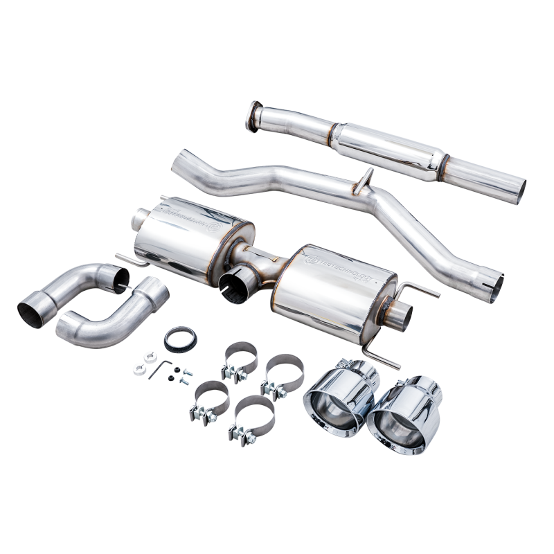 AWE Tuning Subaru BRZ/ Toyota GR86/ Toyota 86 Touring Edition Cat-Back Exhaust- Chrome Silver Tips