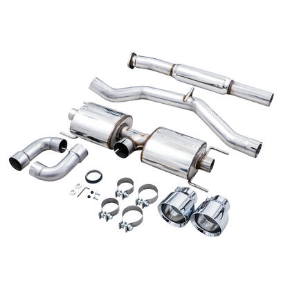 AWE Tuning Subaru BRZ/ Toyota GR86/ Toyota 86 Touring Edition Cat-Back Exhaust- Chrome Silver Tips