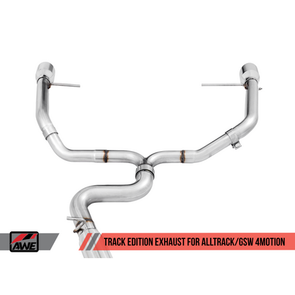 AWE Tuning VW MK7 Golf Alltrack/Sportwagen 4Motion Track Edition Exhaust - Polished Silver Tips