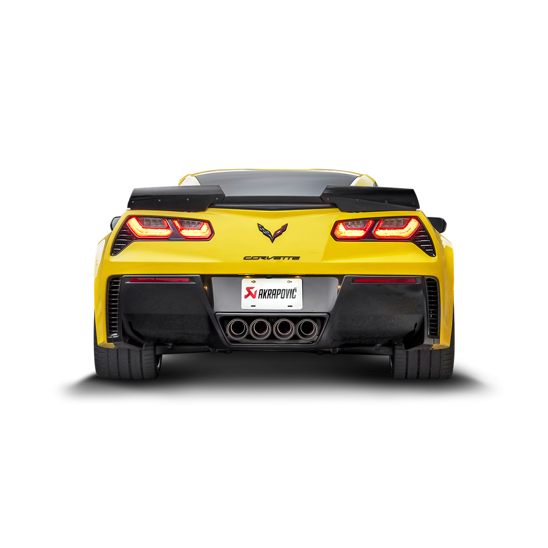 Akrapovič Slip-On Line Exhaust (Titanium) w/Carbon Tips - 2014-2019 Chevrolet Corvette Z06 (C7)