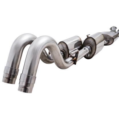 AWE 16-22 Toyota Tacoma 0FG Catback Exhaust w/ BashGuard - Dual Diamond Black Tips