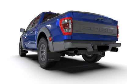 Rally Armor 21-25 Ford F-150 Raptor Gen 3 Black UR Mud Flap w/Red Logo