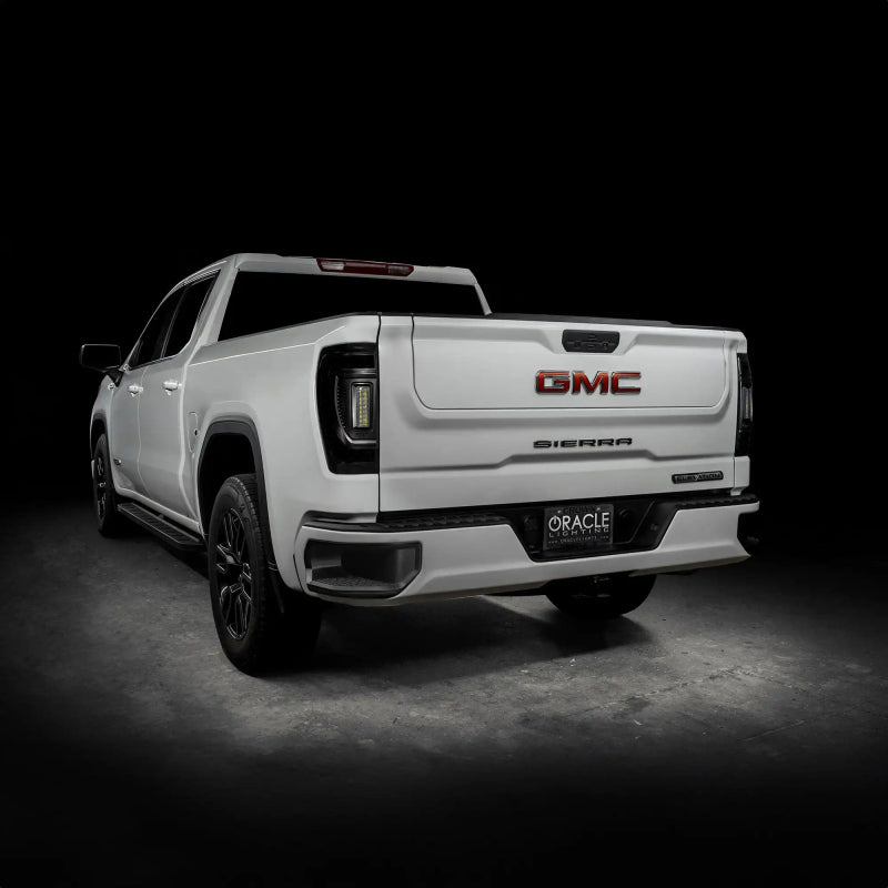 Oracle 19-23 GMC Sierra Black Series Flush Style LED Tail Lights - Factory Halogen