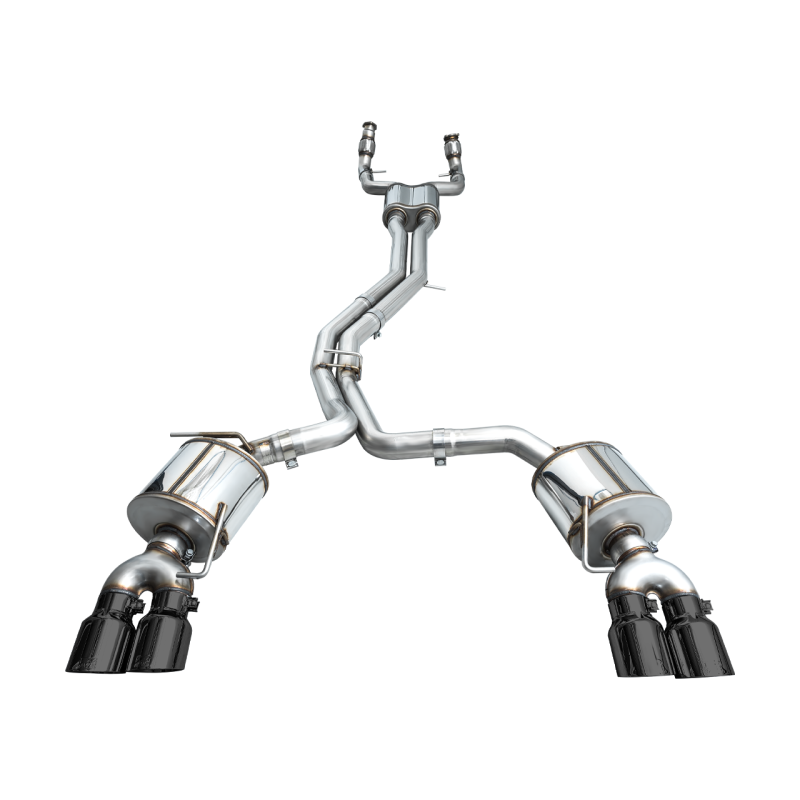 AWE Tuning 19-23 Audi C8 S6/S7 2.9T V6 AWD Touring Edition Exhaust - Diamond Black Tips