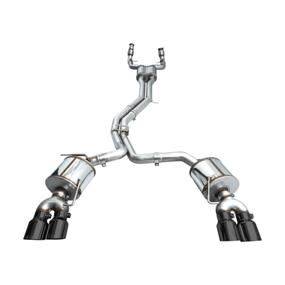 AWE Tuning 19-23 Audi C8 S6/S7 2.9T V6 AWD Touring Edition Exhaust - Diamond Black Tips