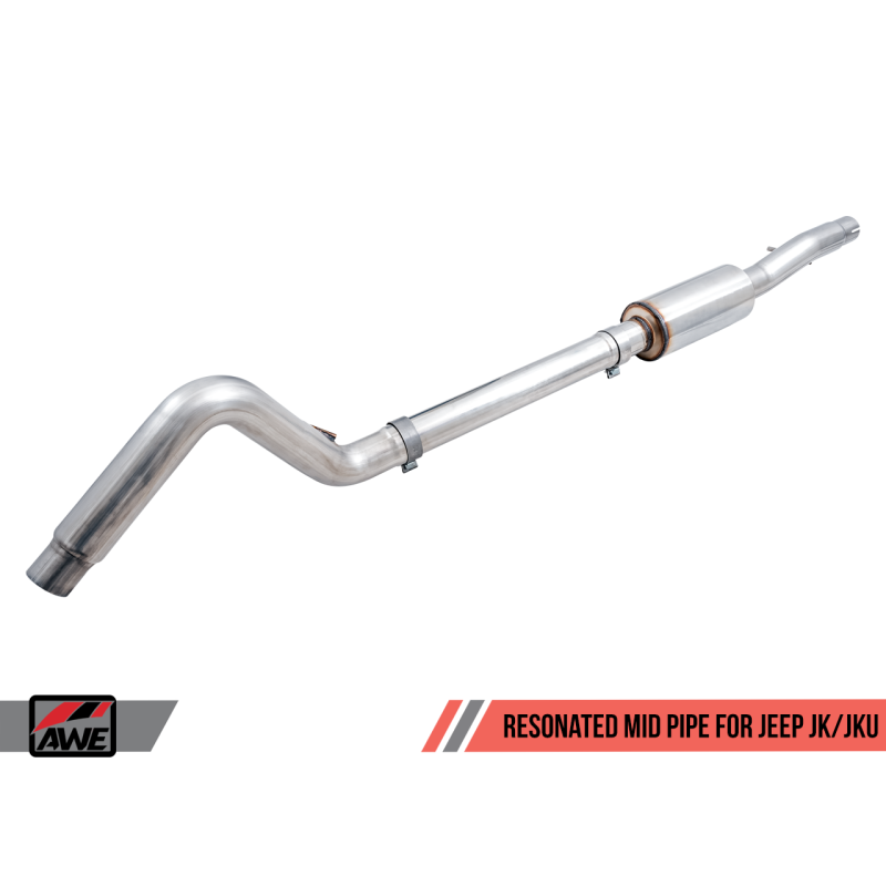 AWE Tuning 07-18 Jeep Wrangler JK/JKU 3.6L Resonated Mid Pipe