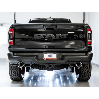 AWE Tuning 2021 RAM 1500 TRX 0FG Cat-Back Exhaust - Chrome Silver Tips