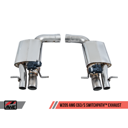 AWE Tuning Mercedes-Benz W205 AMG C63/S Sedan SwitchPath Exhaust System - for Non-DPE Cars
