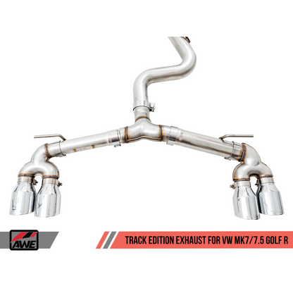 AWE Tuning MK7.5 Golf R Track Edition Exhaust w/Chrome Silver Tips 102mm