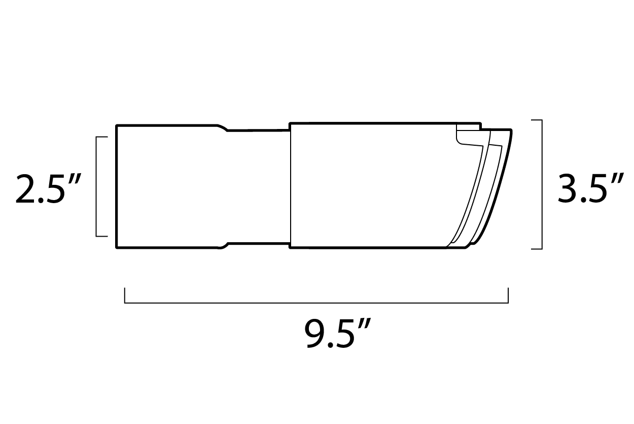 3.5" Slip-On Dual Tips-Motor Vehicle Exhaust-ARK Performance