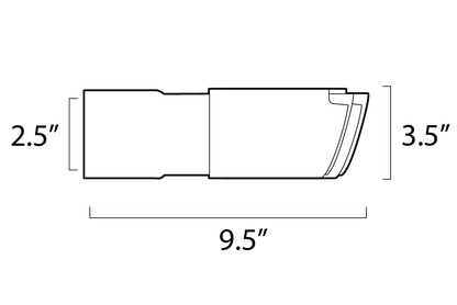 3.5" Slip-On Dual Tips-Motor Vehicle Exhaust-ARK Performance