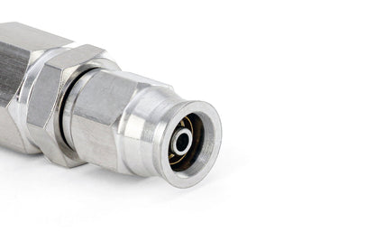 HPS Performance Compression Teflon Hose End to AN Female for PTFE Hose, Stainless Steel