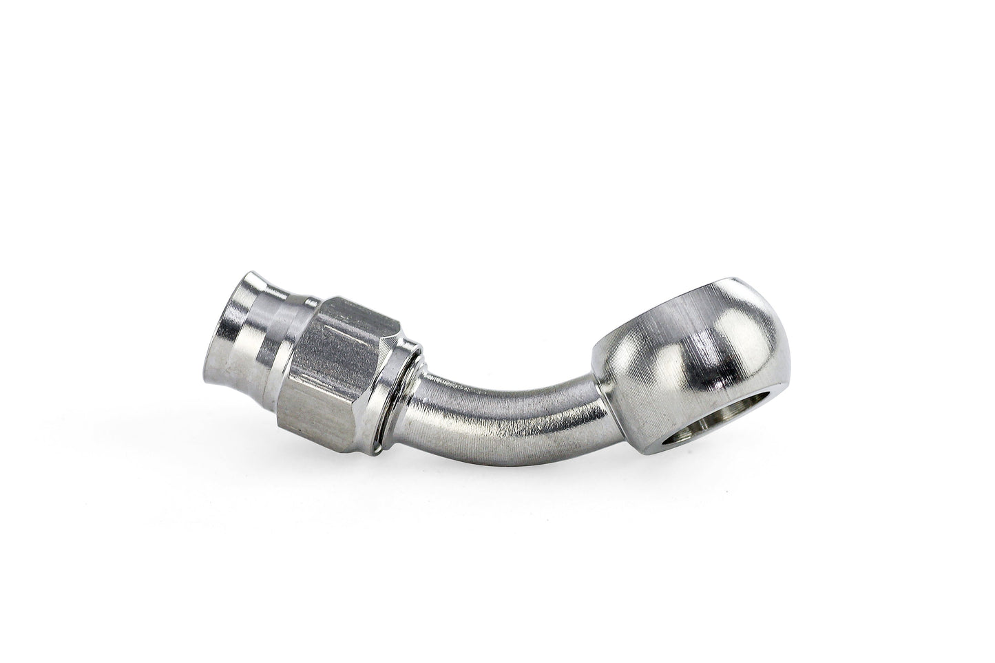HPS Performance Compression Teflon Hose End to AN Female with 10mm Banjo for PTFE Hose,  Stainless Steel