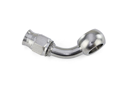 HPS Performance Compression Teflon Hose End to AN Female with 10mm Banjo for PTFE Hose,  Stainless Steel
