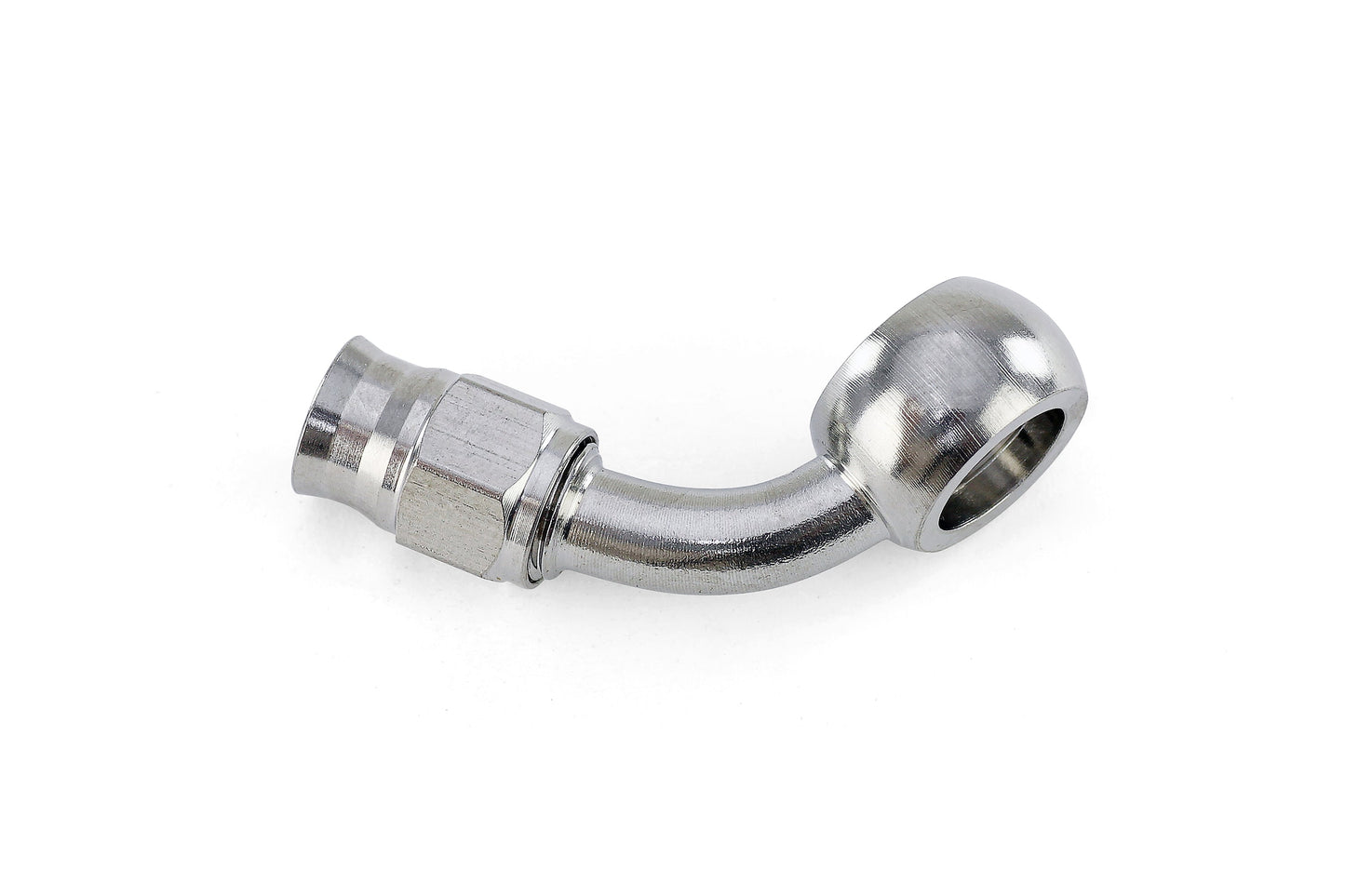 HPS Performance Compression Teflon Hose End to AN Female with 10mm Banjo for PTFE Hose,  Stainless Steel