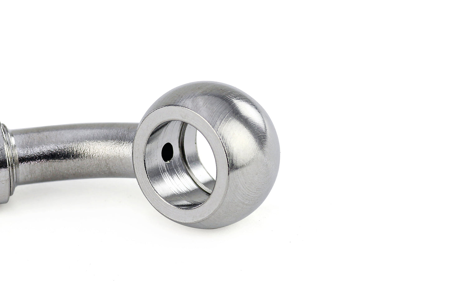 HPS Performance Compression Teflon Hose End to AN Female with 10mm Banjo for PTFE Hose,  Stainless Steel