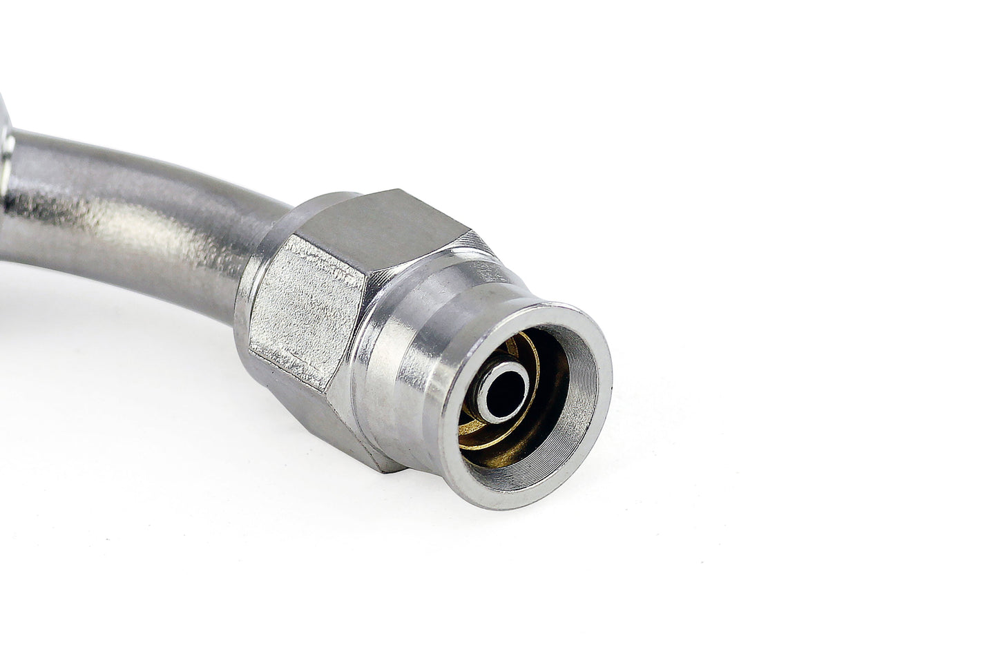 HPS Performance Compression Teflon Hose End to AN Female with 10mm Banjo for PTFE Hose,  Stainless Steel