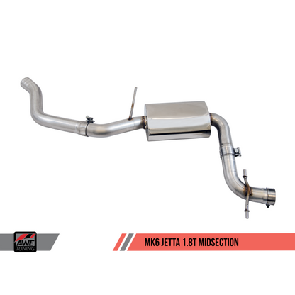 AWE Tuning Mk6 GLI 2.0T - Mk6 Jetta 1.8T Touring Edition Exhaust - Polished Silver Tips