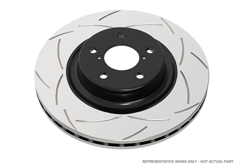 DBA 08-15 Mitsubishi EVO X Street T2 Slotted Rear Brake Rotor