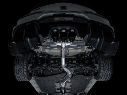 AWE Tuning 2024 Acura Integra Type S DE5 FWD Track Edition Exhaust w/ Triple Diamond Black Tips