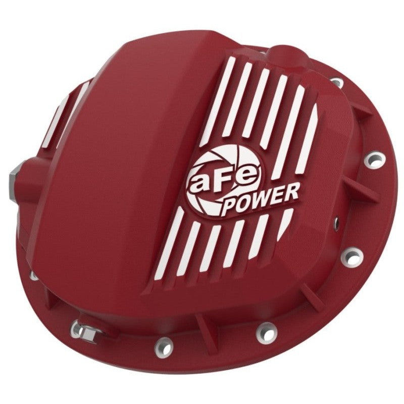 aFe Pro Series GMCH 9.5 Rear Diff Cover Red w/ Machined Fins 19-20 GM Silverado/Sierra 1500
