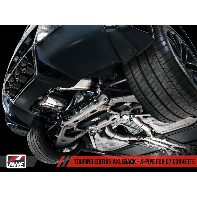 AWE Tuning 14-19 Chevy Corvette C7 Z06/ZR1 Track Edition Axle-Back Exhaust w/Black Tips