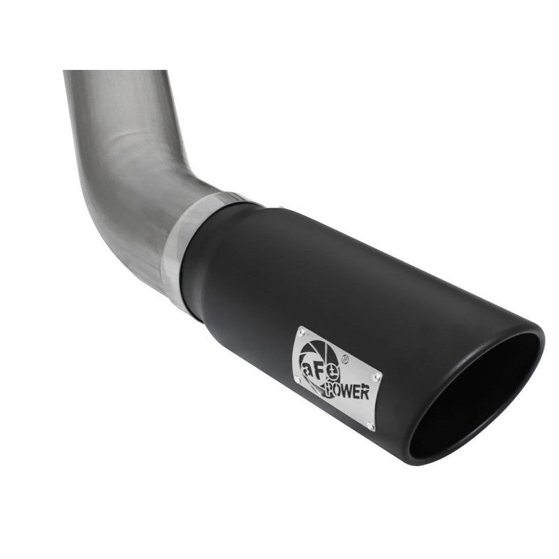 aFe MACHForce XP Exhaust Large Bore 5in DPF-Back SS 13-15 Dodge Trucks L6-6.7L (td) *Black Tip