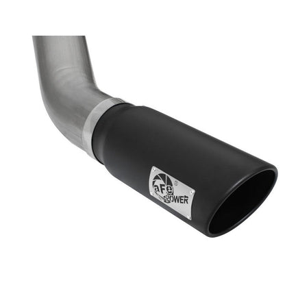 aFe MACHForce XP Exhaust Large Bore 5in DPF-Back SS 13-15 Dodge Trucks L6-6.7L (td) *Black Tip