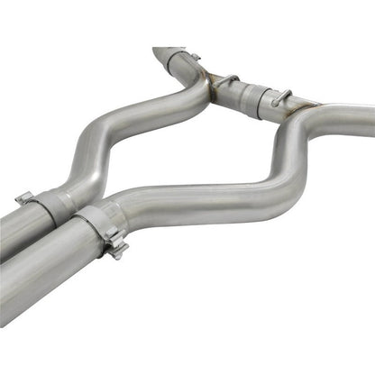aFe MACHForce XP 3in 304 SS Cat-Back Exhausts w/ Polished Tips 15-17 Ford Mustang GT V8-5.0L/V6-3.7L
