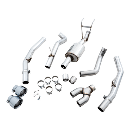 AWE Tuning 09-18 RAM 1500 5.7L (w/Cutouts) 0FG Dual Rear Exit Cat-Back Exhaust - Chrome Silver Tips