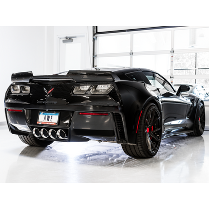 AWE Tuning 14-19 Chevy Corvette C7 Z06/ZR1 (w/o AFM) Touring Edition Axle-Back Exhaust w/Chrome Tips