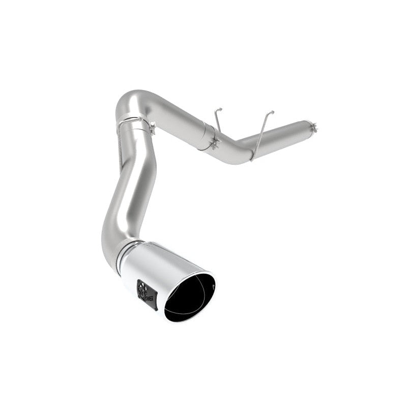 aFe ATLAS 5in Alum Steel DPF-Back Exhaust System w/Polished Tip 19-20 Ram Diesel Trucks L6-6.7L (td)