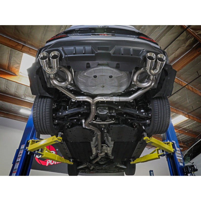 aFe POWER Takeda 3in to 2-1/2in 304 SS Cat-Back Exhaust w/ Black Tips 22-23 Subaru WRX H4-2.4L (t)