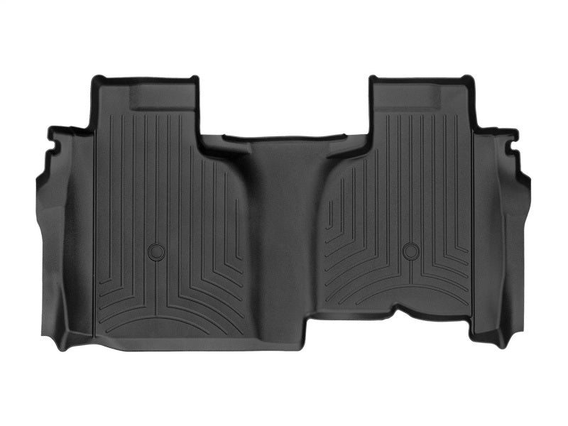 WeatherTech 2019+ Chevrolet Silverado 1500 / GMC Sierra (Double Cab) Rear Vinyl FloorLiner - Black