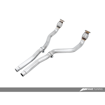 AWE Tuning Audi B8 3.0T Non-Resonated Downpipes for S4 / S5
