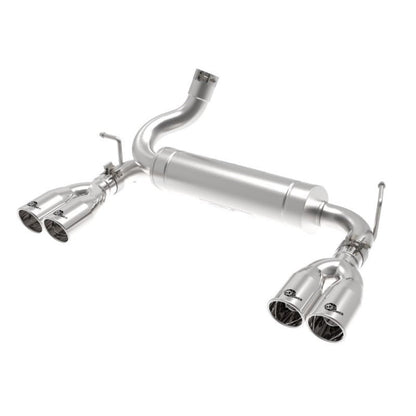 aFe Vulcan Series 2.5in 304 SS Axle-Back Exhaust Polished 07-18 Jeep Wrangler (JK) V6-3.6/3.8L