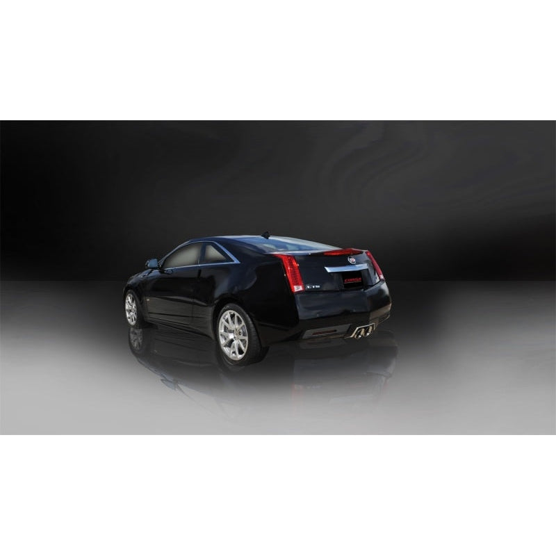 Corsa 11-13 Cadillac CTS Coupe V 6.2L V8 Polished Sport Axle-Back Exhaust