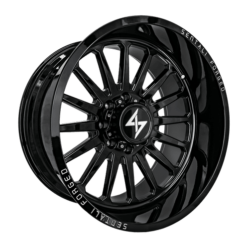 Sentali Forged SF-2 Gloss Black 24x14 -76 8x180mm 124.3mm