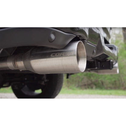 Corsa 2019 Ram 1500 5.7L Crew Cab w/ 57in or 76in Bed Cat-Back Dual Rr Exit 5in Satin Polished Tips