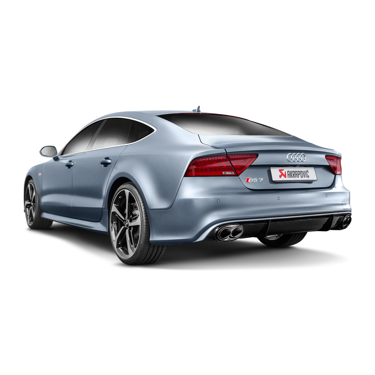 Akrapovič Evolution Line Catback Exhaust (Titanium) w/Carbon Tips - 2014-2017 Audi RS7 Sportback (C7)