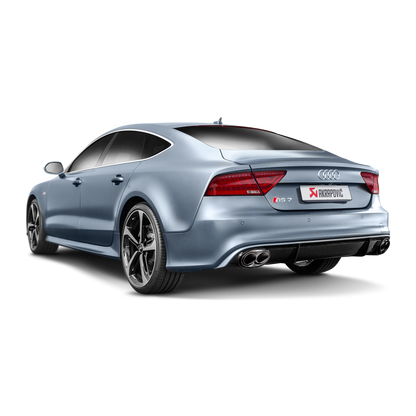 Akrapovič Evolution Line Catback Exhaust (Titanium) w/Carbon Tips - 2014-2017 Audi RS7 Sportback (C7)