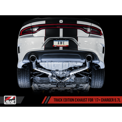 AWE Tuning 2017+ Dodge Charger 5.7L Track Edition Exhaust - Chrome Silver Tips