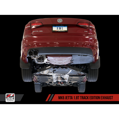 AWE Tuning Mk6 GLI 2.0T - Mk6 Jetta 1.8T Track Edition Exhaust - Polished Silver Tips