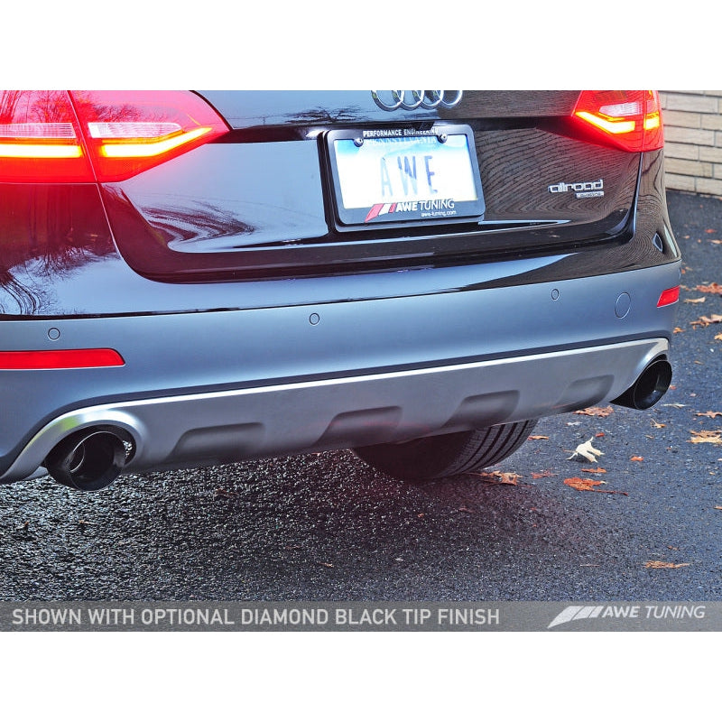 AWE Tuning Audi B8.5 All Road Touring Edition Exhaust - Dual Outlet Polished Silver Tips